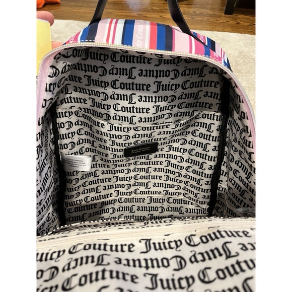 Juicy Couture "Wild Heart Stripe" Squad Backpack EUC - Picture 8 of 8